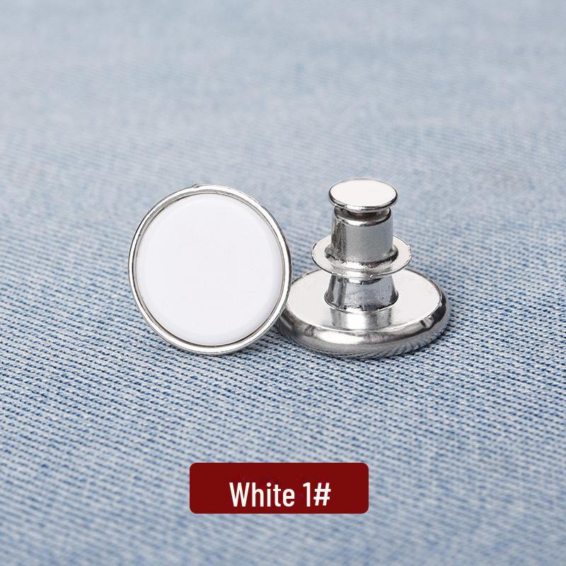 Adjustable Waist Jeans with No Nails, Detachable Waistband, and Tighten Buttons