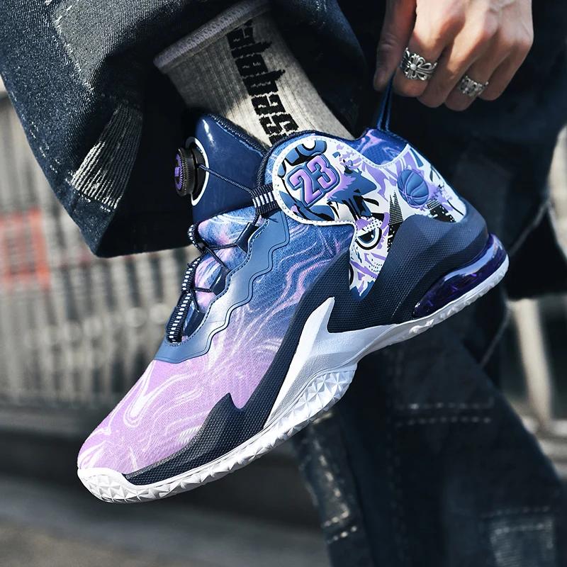New Men Basketball Shoes Non-Slip Sports Breathable Comfortable Free Shipping Original Training Basketball Male Sneakers Shoes