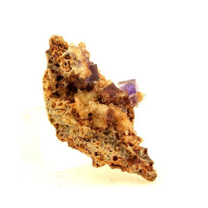 Pierres et Minéraux. Fluorite + Quartz. 104.0 ct. La Cabaña, Berbes, Asturias, Espagne.