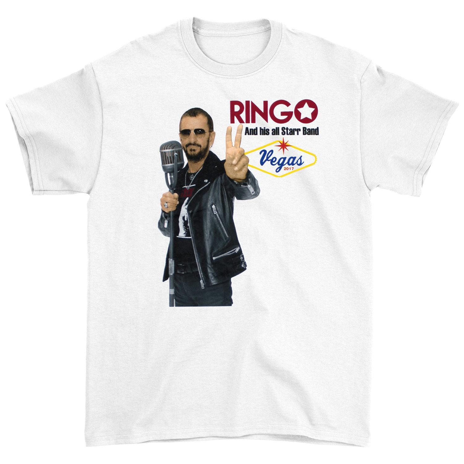 

Men s Ringo Starr Ringo And his all Starr Band Vegas 2017 T-Shirt Mens Womens Tees Top X White 4XL