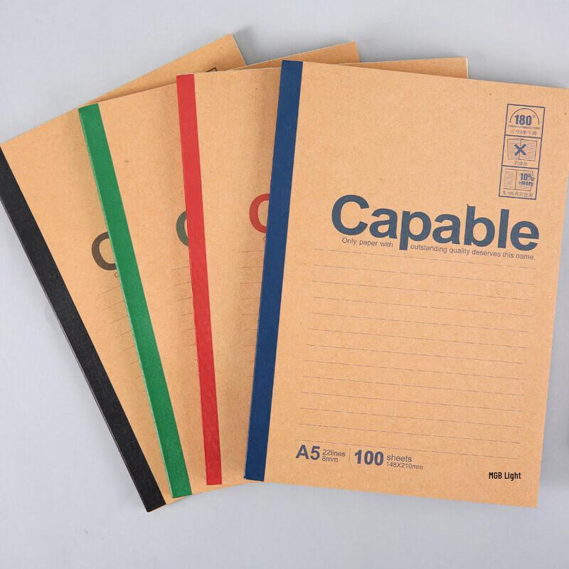M&G A5 Wireless Binding Office Notebooks, 5-Pack