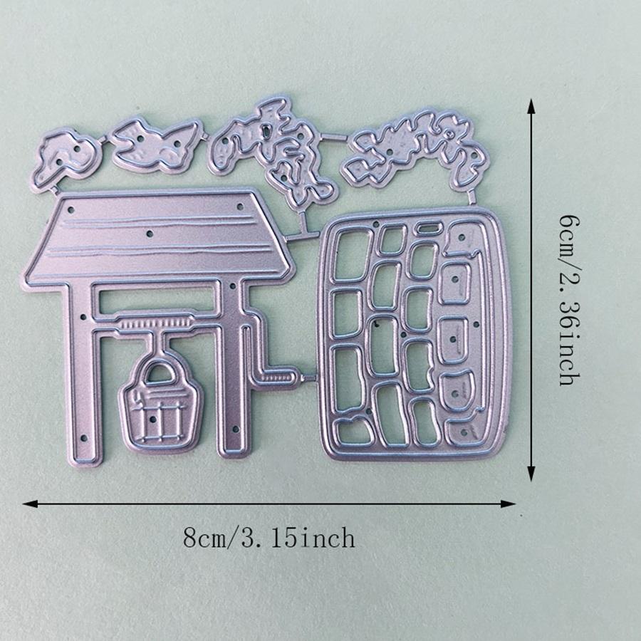 Water Well Metal Cutting Dies Stencils Die Cut for DIY Scrapbooking Album Paper Card Embossing Crafts