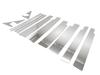 Finish Stainless Steel Pillar Panels for Toyota Serena C26 with Visor Compatible with and NC26 Ultra-Mirror (12-Piece Set) (PIL-SIL-233) -