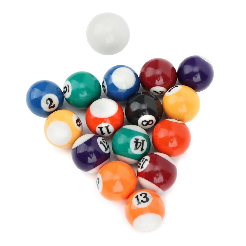 Numbered Billiard Balls Resin Mini Billiard Balls Set Durable Billiard Ball Set Game Room