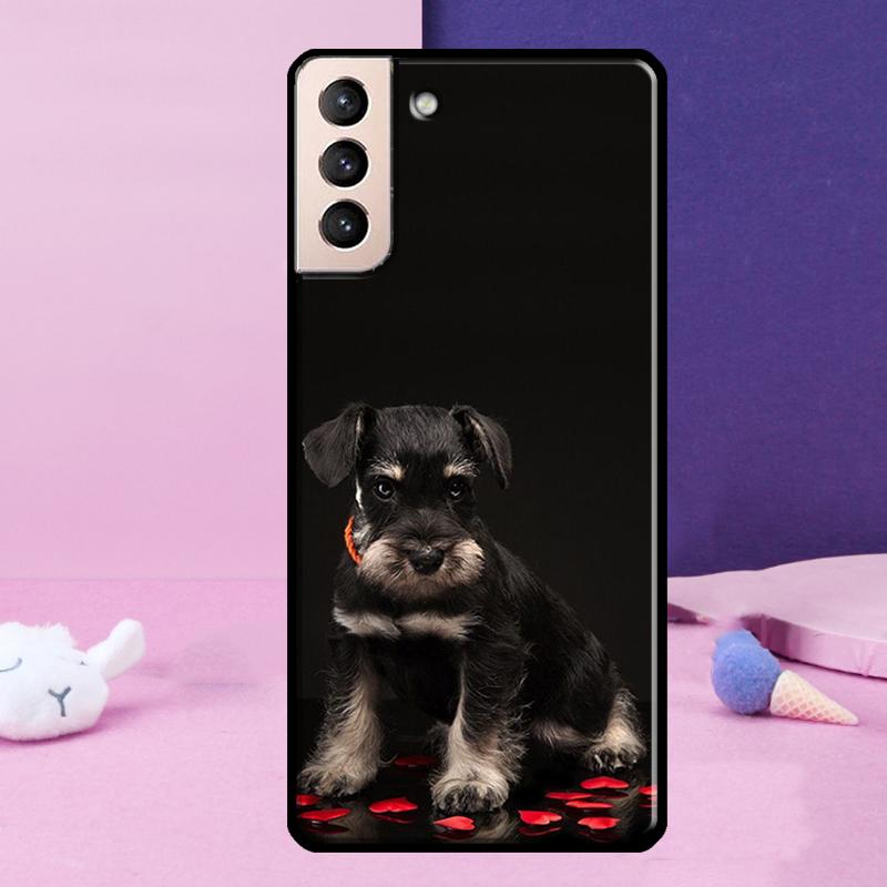 Schnauzer Puppy Dog Case For Samsung Galaxy S23 S22 Ultra S21 S20 FE Note 10 20 Ultra S8 S9 S10 Plus Cover