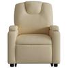 Electric Recliner Chair with Rising Function Cream Fabric