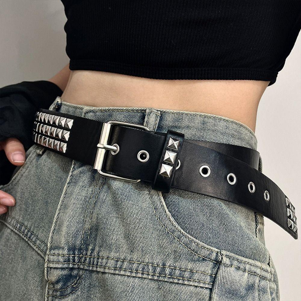 Trend Punk Nieten Gürtel Retro Y2K Nachtclub Rock Stil Gürtel Damengürtel Mode Dekoration