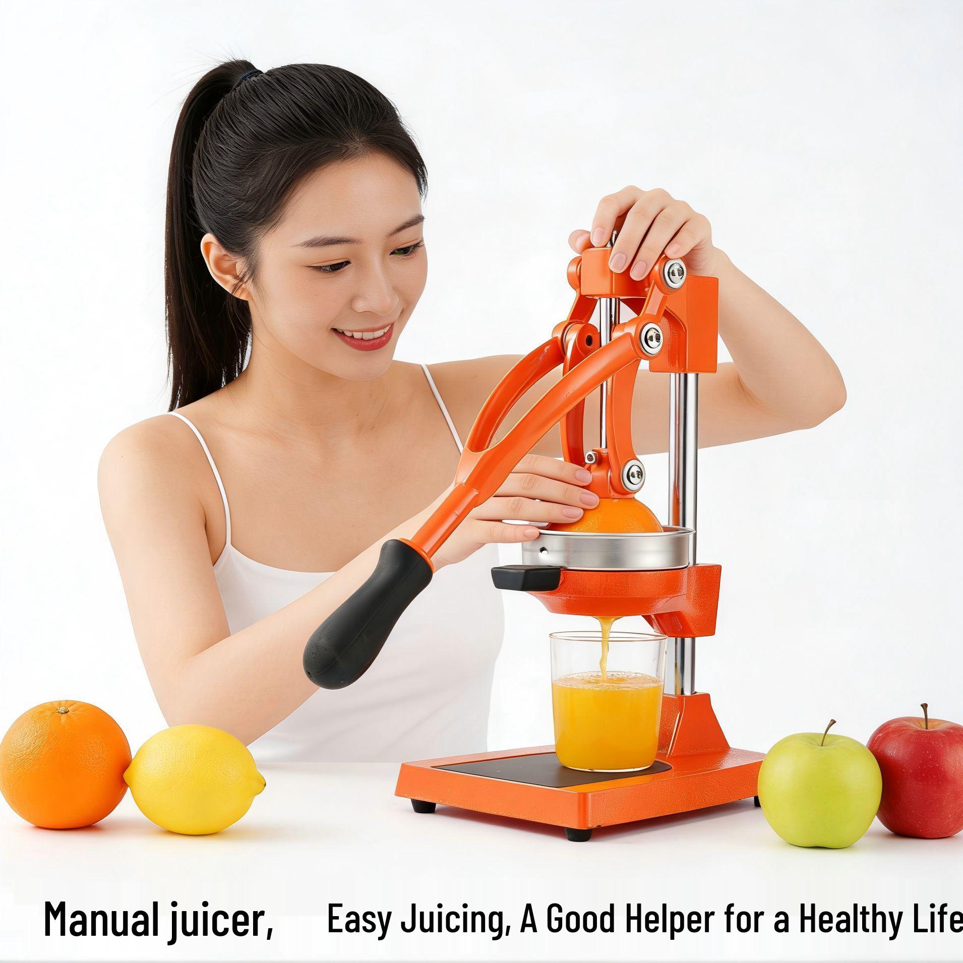 Manual Juicer for Watermelon, Lemon, Orange, and Pomegranate - Household & Commercial Use