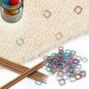 Hand-Knitted Anti-Unraveling Metal Safety Pin Stitch Markers for Knitting