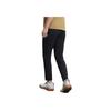 FILA Elastic Straight Leg Solid Color Knitted Sports Pants Men Bottoms Deep-Black A11M427809FBK