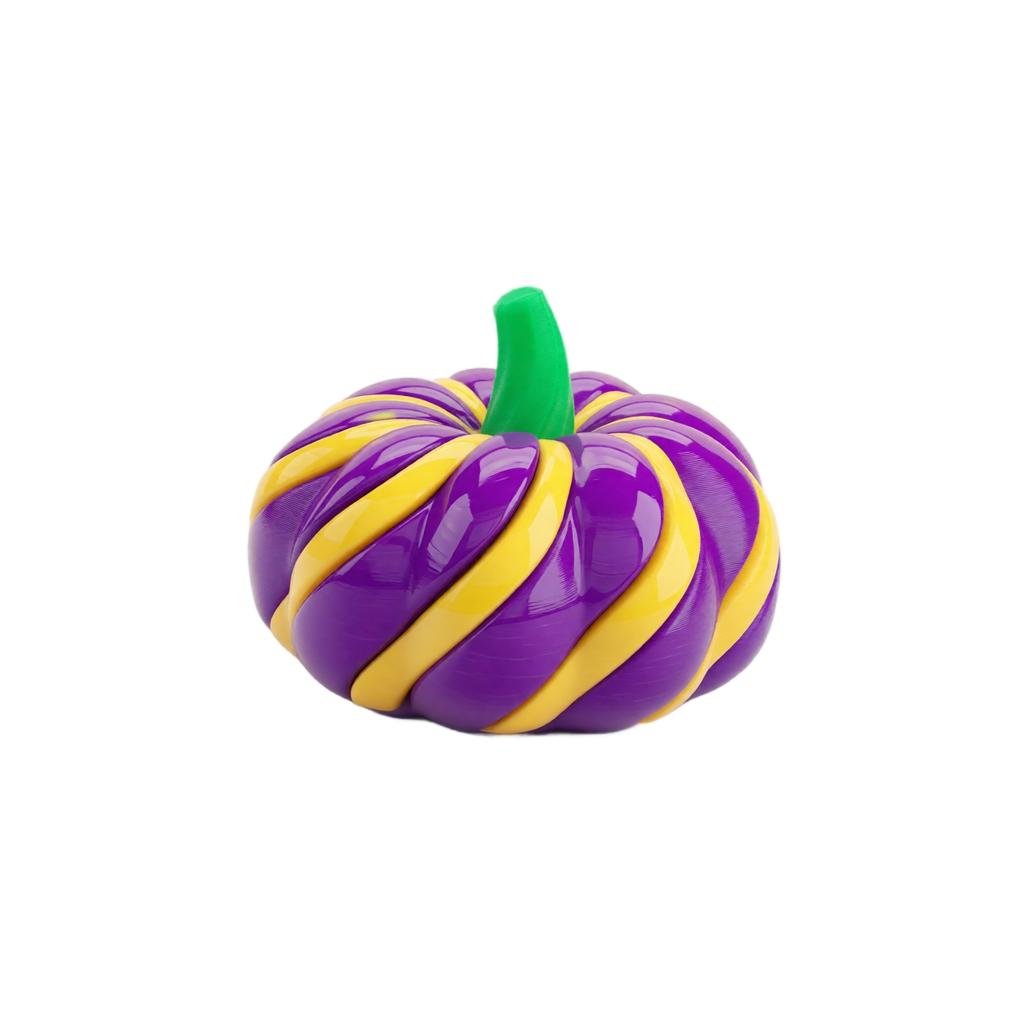 3D Printed Pumpkin Twist Puzzle Toy Stress Relief Fidget Spinner Desk Toy for Adults and Kids Durable Plastic Construction