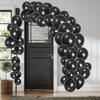 Schwarz 5 Zoll, 10 Zoll, 12 Zoll, 18 Zoll, 36 Zoll Rund Latex Geburtstagsparty Dekoration