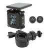 Wireless Motorcycle Tire Pressure Temperature Monitor System Solar Powered LCD Screen IP67 Waterproof