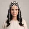 Hair Jewelry Tassel Pendant Forehead Chain Handmade Pearls Chain Headbands  Banquet Event