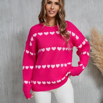 Damska jesienno-zimowa dzianina Love Fashion sweter pulower
