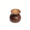 1PC Hollow Pattern Coconut Shell Stemware Dessert Bowl Nut Bowl Snack Bowl Coconut Shell Tableware Stemware Storage Tray Table Decoration Candlestick