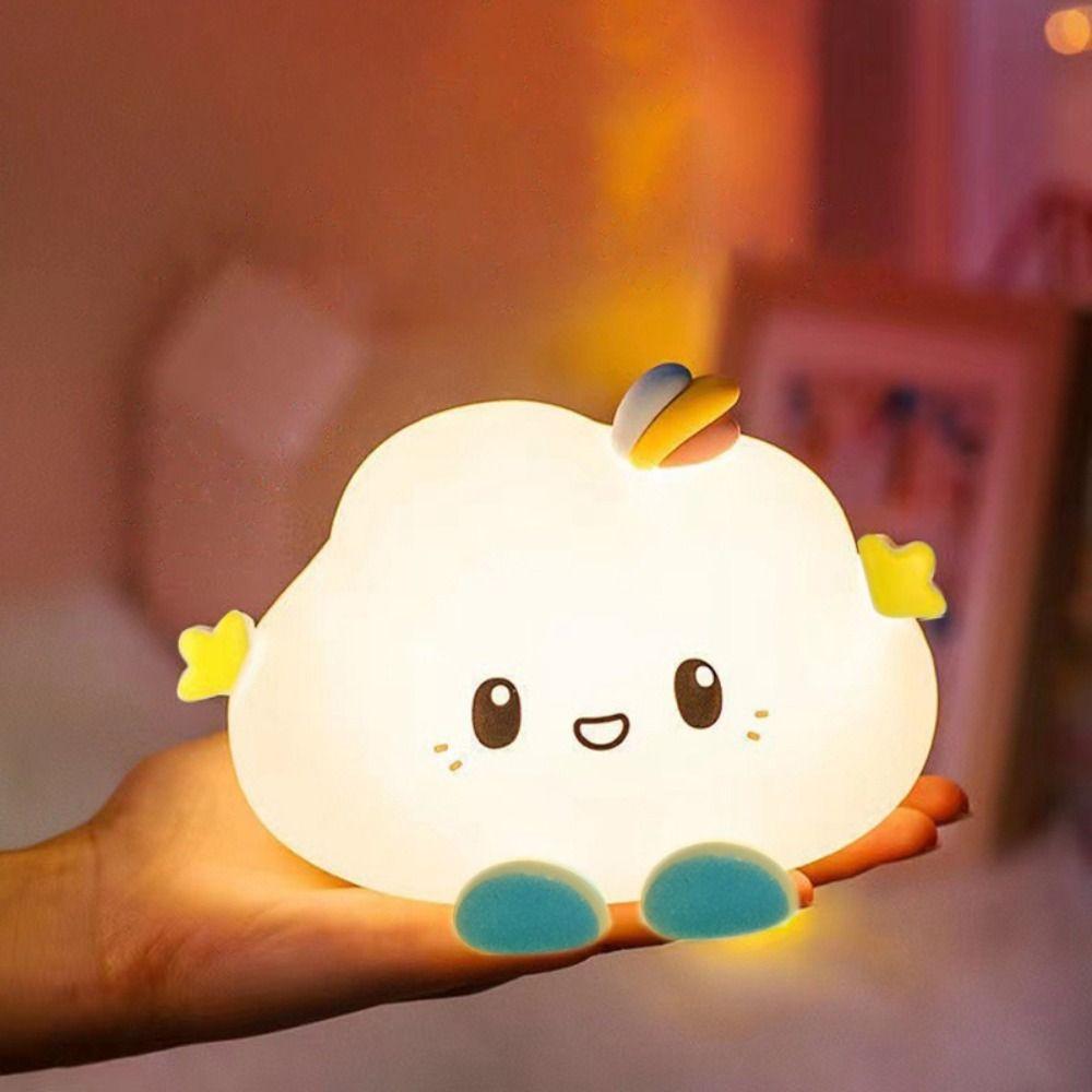 Lovely Cloud Shaped Night Light PVC Cute Table Lamp New Nursery Sleeping Lamp  Baby Child