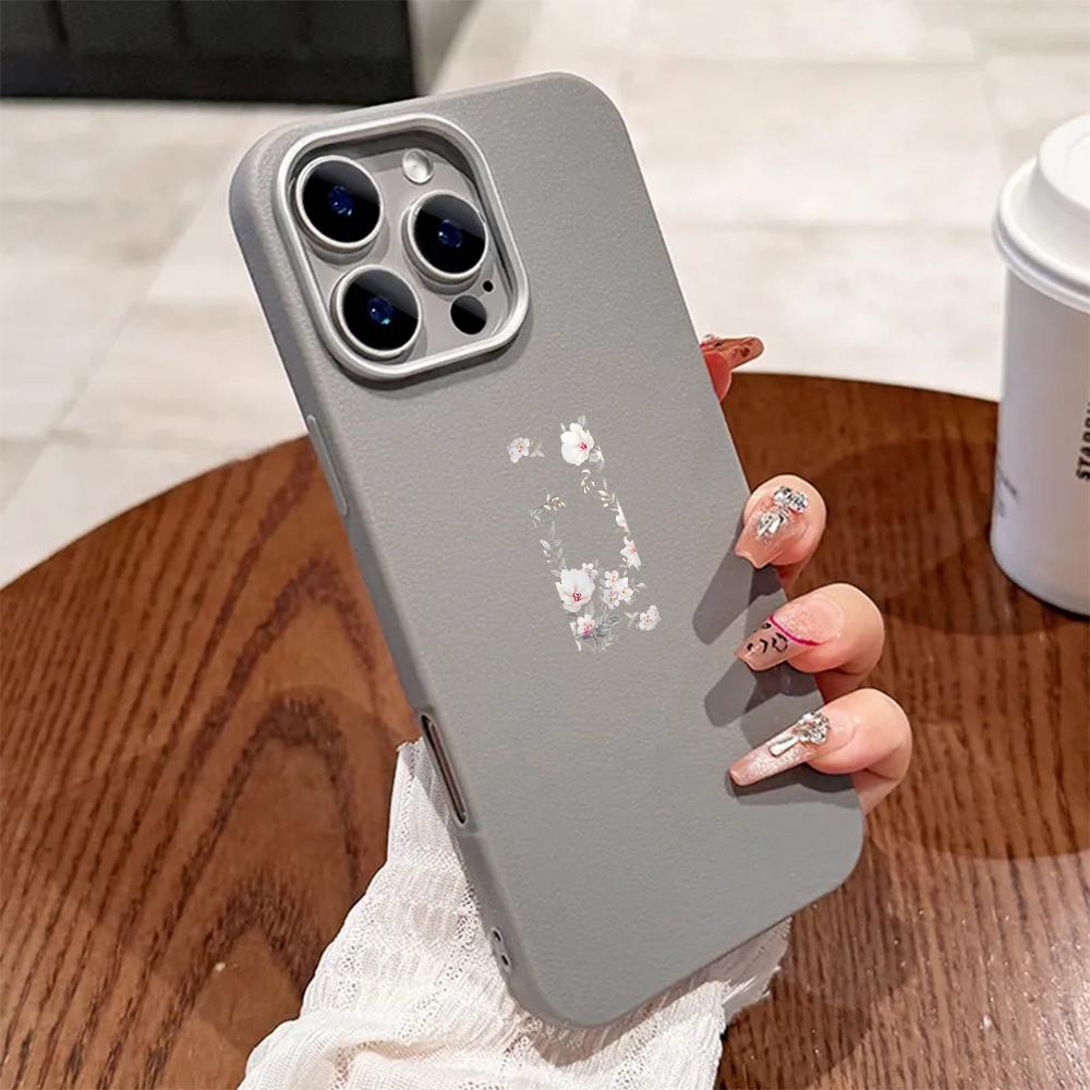 Delicate White Floral Pattern Phone Case For iPhone 17 16 15 Pro 14 13 12 11 Pro Max 14 15 Plus 17 Air Shockproof Soft Cover iPhone 12 Pro Max