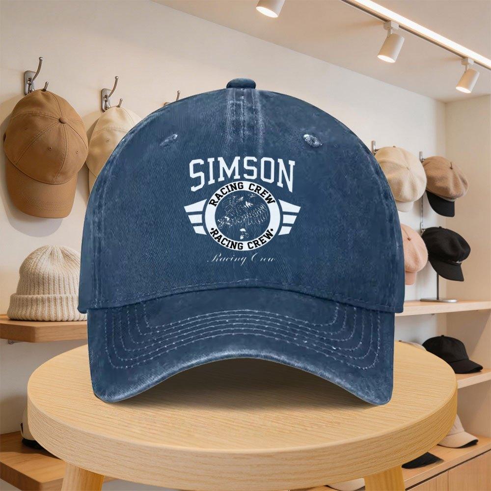 Unisexs Adjustable Baseball Cap with SIMSON Eagle Pattern by Racingcrew for Spring Autumn