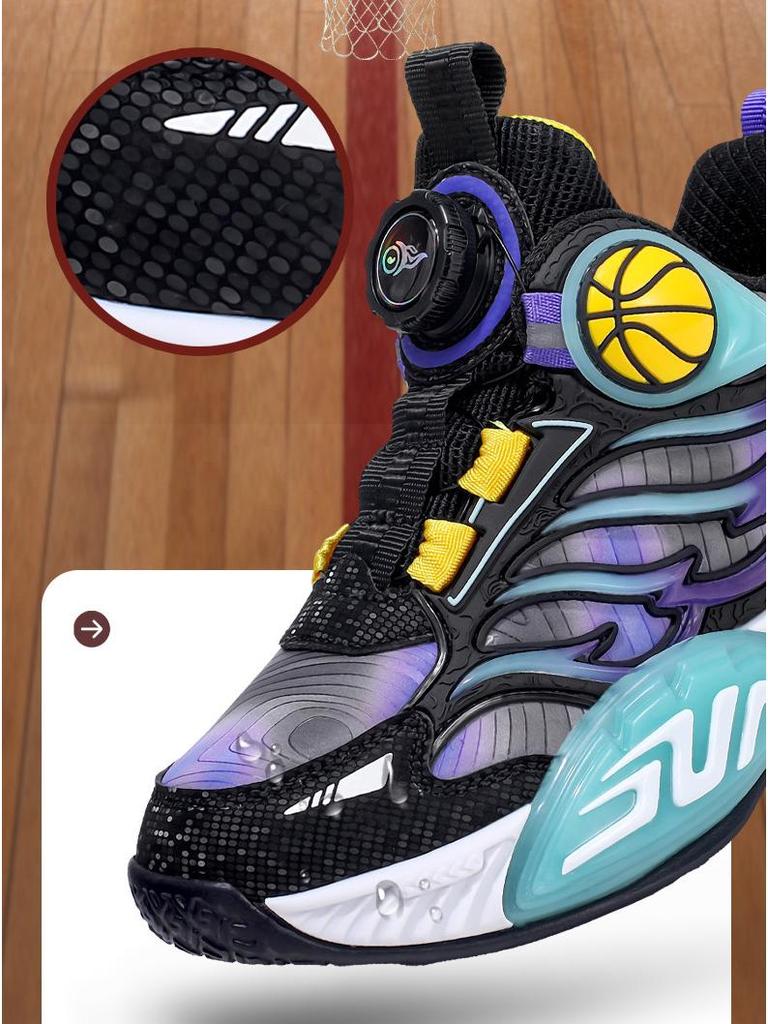 Girls' Shock-Absorbing Sports Shoes - Autumn/Winter Style - Basketball & Running Shoes for Medium to Large Children