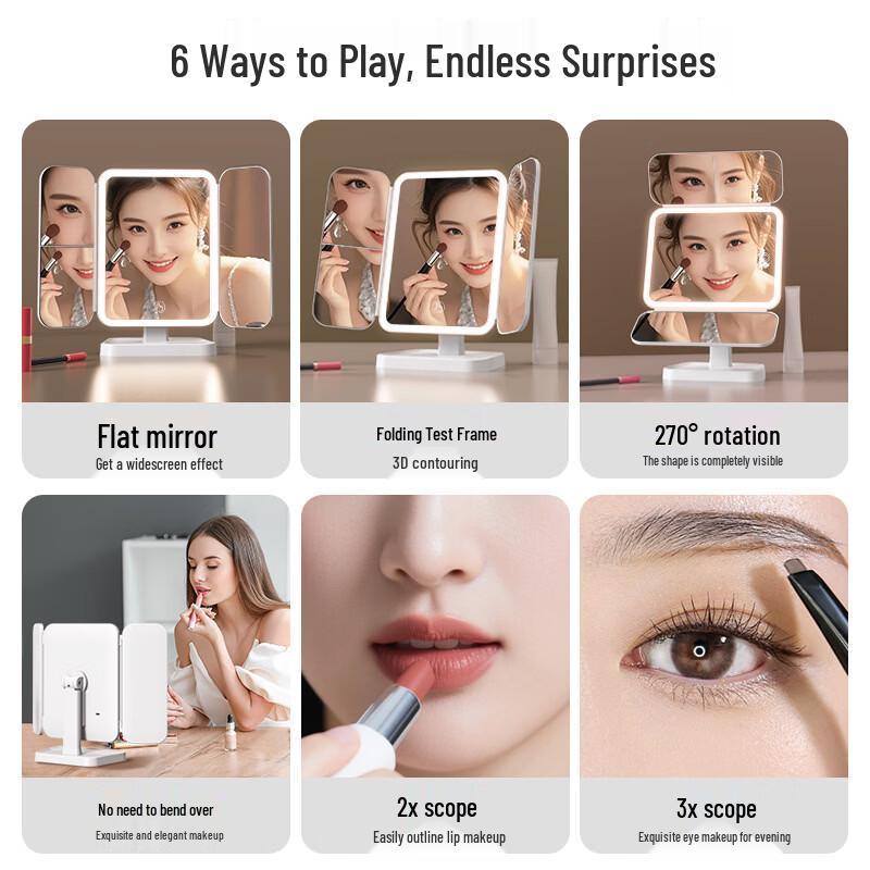 Danle LED Desktop Makeup Mirror