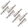 8pcs Metal Electric Guitar Bass Neck Joint Plate Mounting Screws Pickups Adjust Height Screws