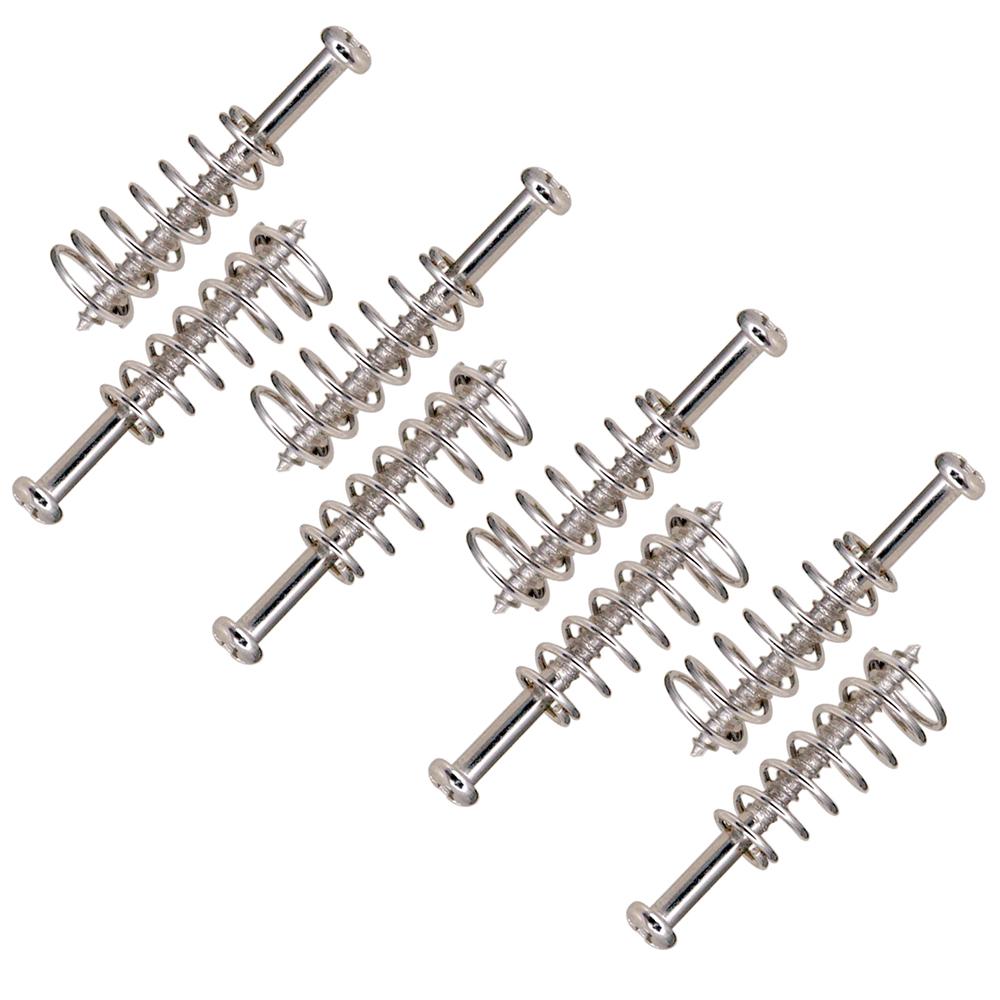 8pcs Metal Electric Guitar Bass Neck Joint Plate Mounting Screws Pickups Adjust Height Screws