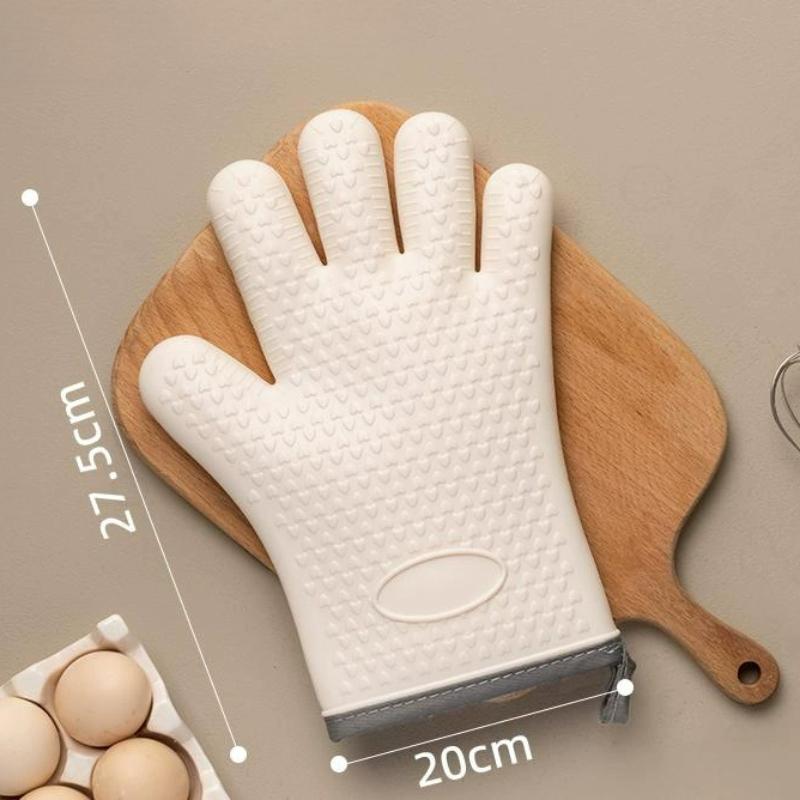 

Силиконовые прихватки для духовки против ожогов для кухни, нескользящие, изолированные микроволновые перчатки для выпечки, перчатки для барбекю, теплоизоляционные варежки