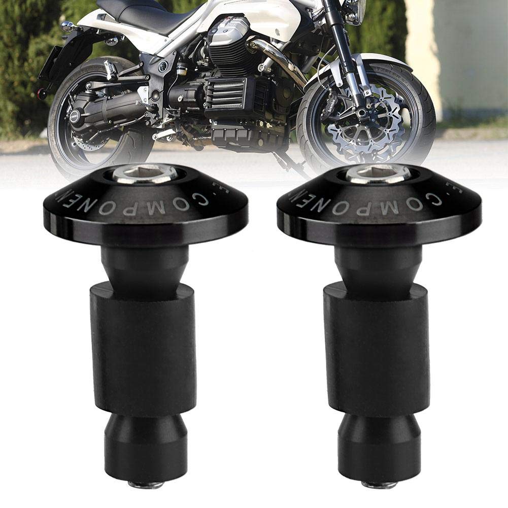 Elerose 22mm 7/8inch Dop Capăt Ghidon Motocicletă, Dop Universal Capăt Ghidon Slider Capăt Dop pentru Curse ATV Off-Road (Negru)