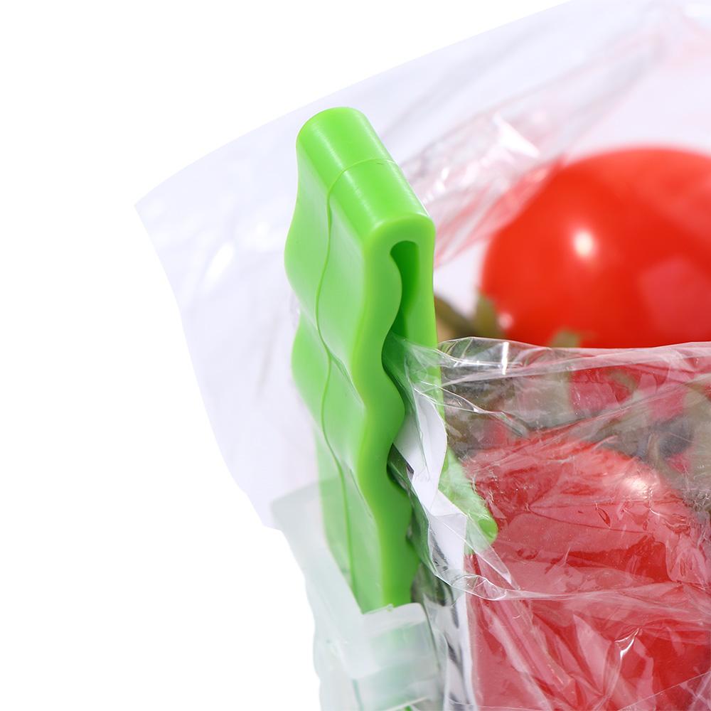 1Pcs Washable Kitchen Gadget Sealed Folded Bag Clip Bag Bracket Baggy Rack Storage Bag Holder