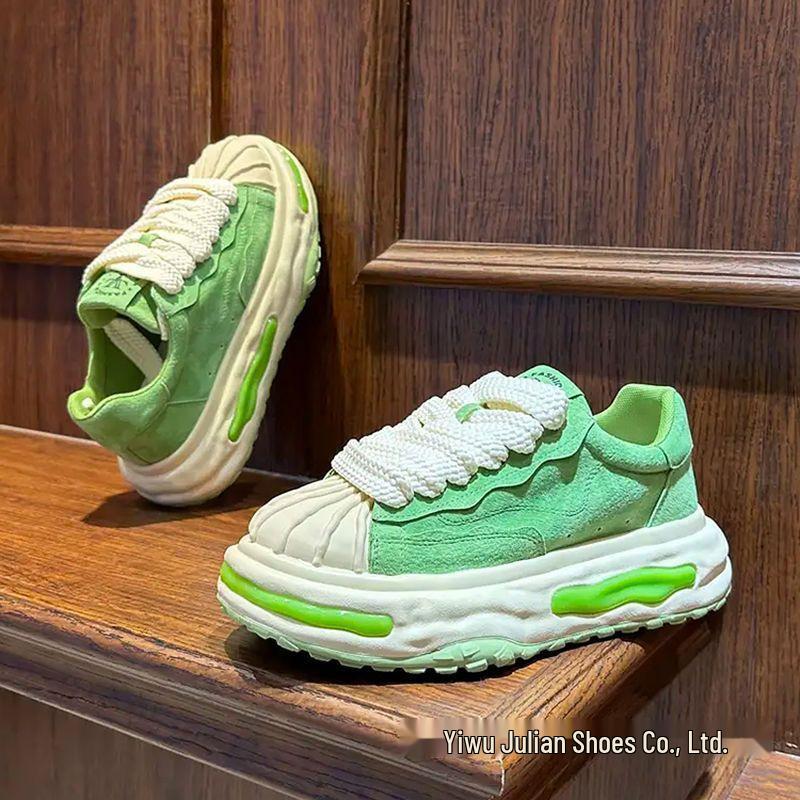 Herren Shell Toe Skate Schuhe mit dicker Sohle – Herbsttrend 2025, höhenverstärkende Freizeitsneaker