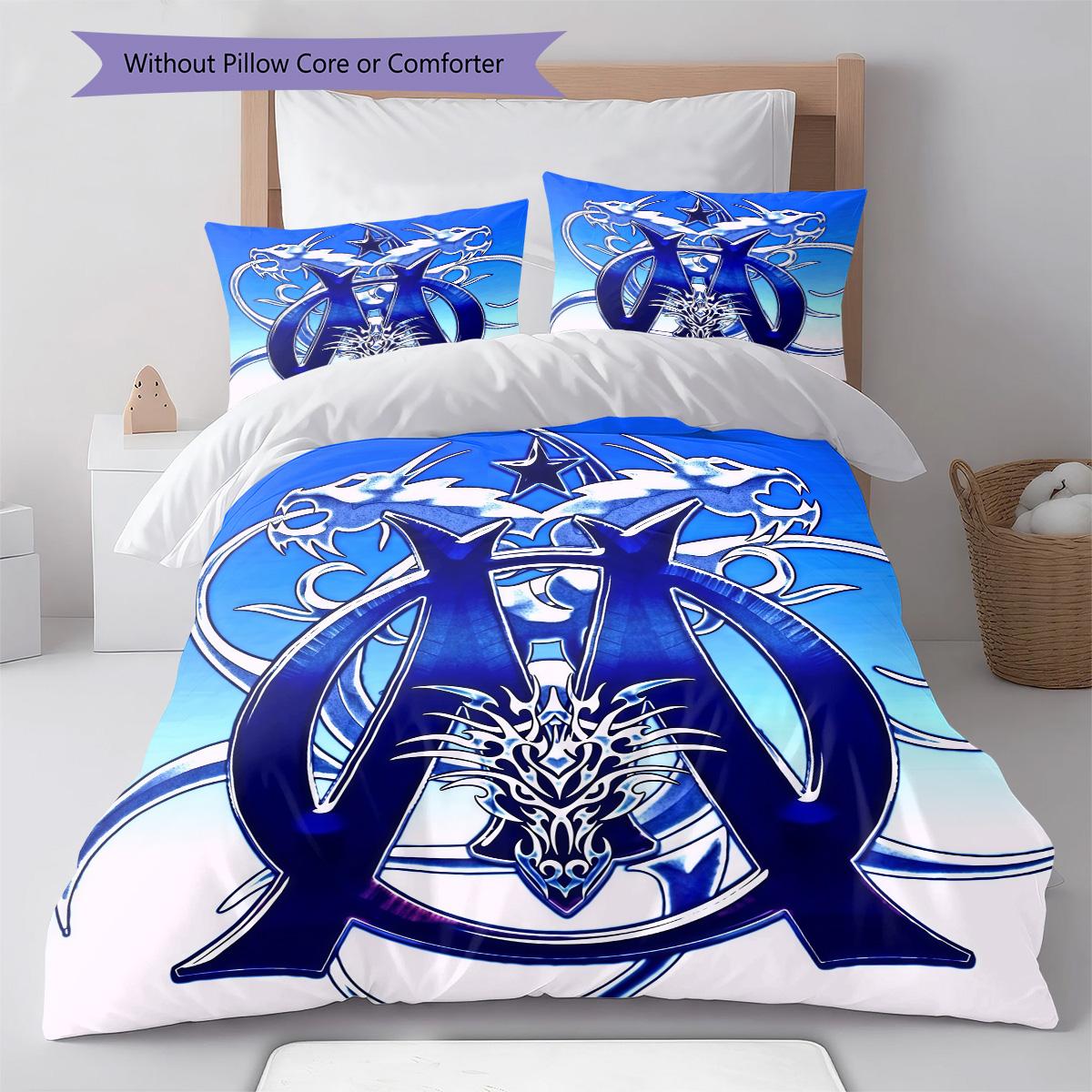 

l Oheme logo Bedding Quilt Set Quilt Cover Pillowcase Home Decoration Birthday Gift (1 * duvet cover + 2 * pillowcase, without core) 135x200cm