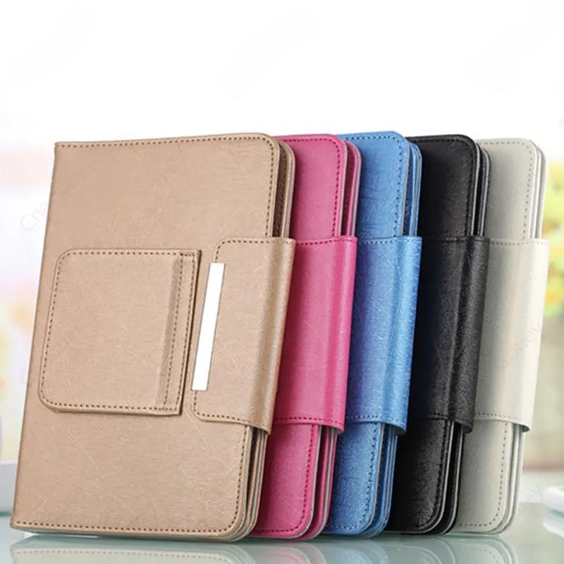 Universal Folio Case for 7-10.1in Tablet PU Leather Stand Protective Cover Hard PC Back for iPad, Samsung, Huawei, Lenovo, Android