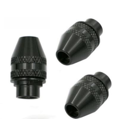 3 Stück Schwarzes Schlüsselloses Schnellspannfutter für Rotationswerkzeug Bohrzubehör