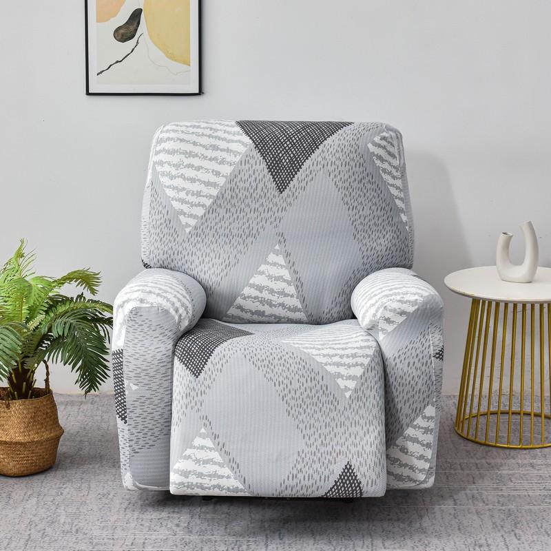 Stretch Recliner Cover 4Pieces/Set Chair Slipcovers Non Slip Slipcover Recliner Furniture Protector For Living Room