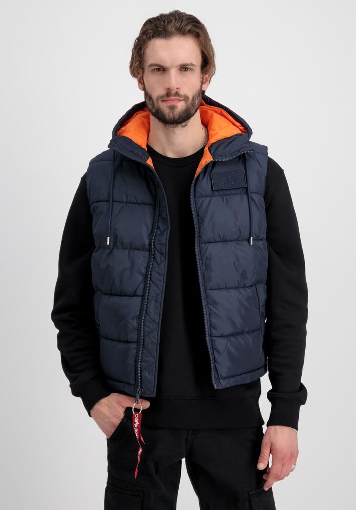 Зимняя куртка Alpha Industries Hooded Puffer Vest (118110) реп.синий