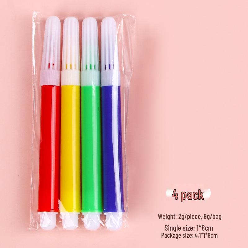 

Creative 6-Color Washable Watercolor Pens for Kids – Perfect for Kindergarten Art and DIY Drawing