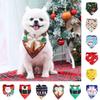 Charming Christmas Dog Bandana Reversible Triangle Bibs Scarf For Large Pets