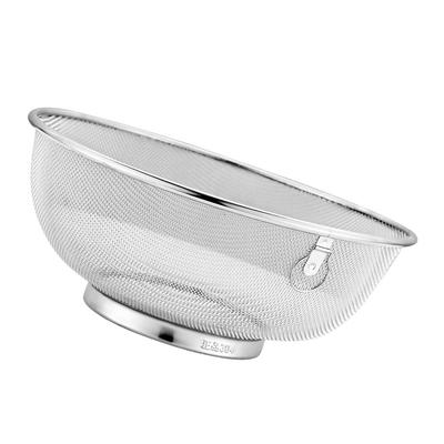 Laundry Basket Stainless Steel Rice Washing Sieve Fruit Basin Sink Colander Filter Durable Strainer Drain