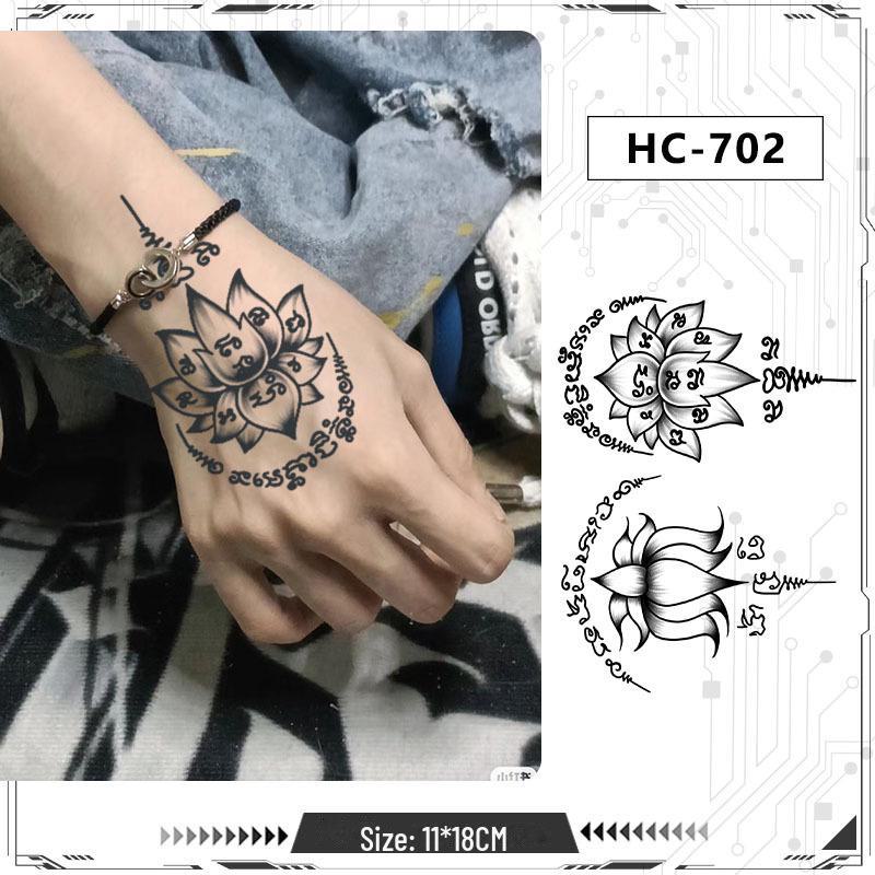 Thai bibel halvarm tatoveringsklistremerker: 14 stiler, vanntett og langvarig urtebasert design for menn.