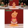 Christmas Gingerbread Man Decor Resin Cartoon Holiday Tabletop Ornament For Festive Atmosphere