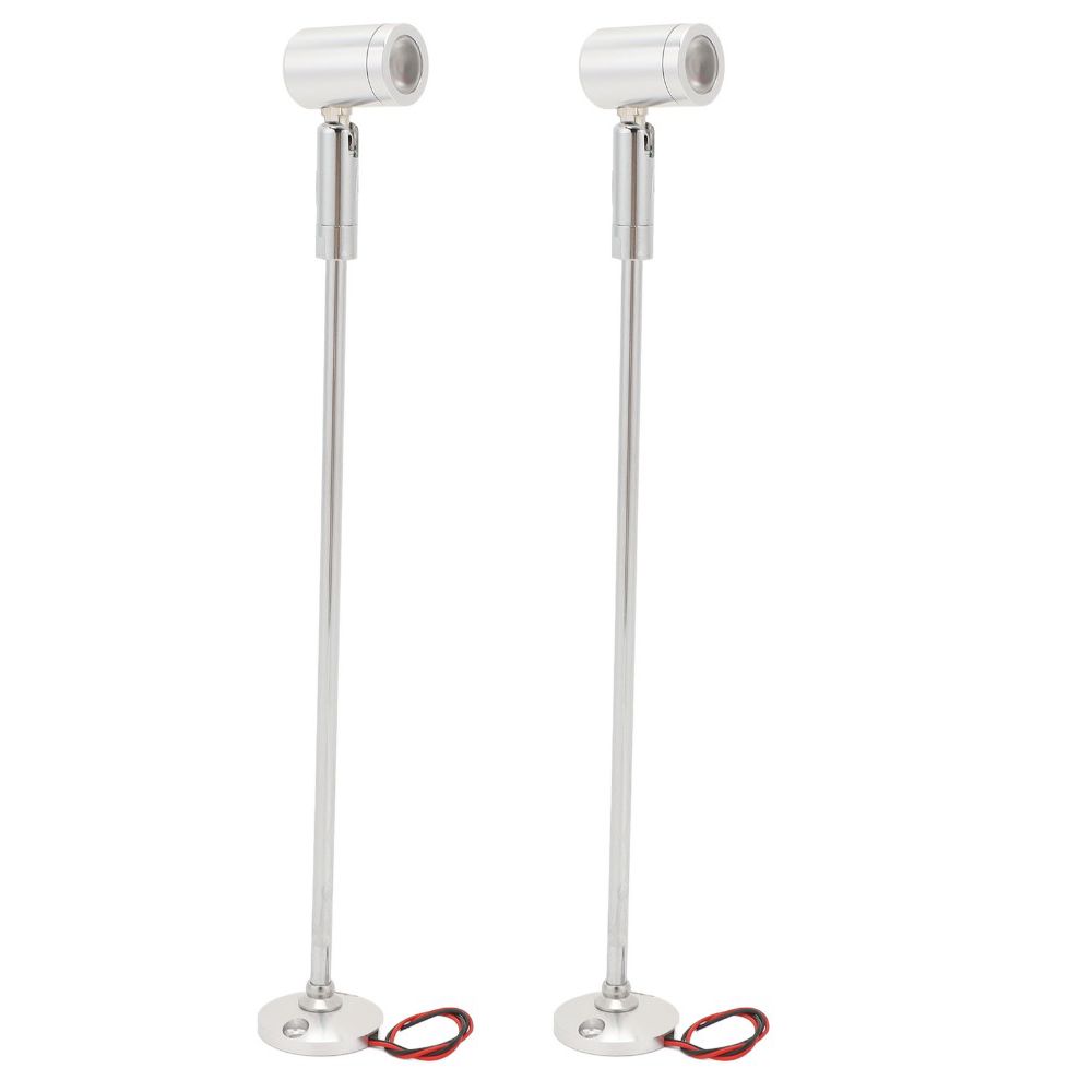 2 Pack 1W LED Accent Light Adjustable Angle Standing Up Spotlight Jewelry Showcase
