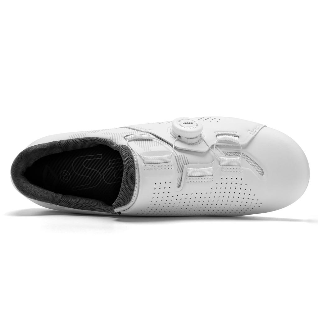Radsport Klickpedal Rennrad WS23041 Größe [Santic] Schuhe, Schuhe, Fahrrad, Fahrrad, Herren/Damen (Weiß, 43)