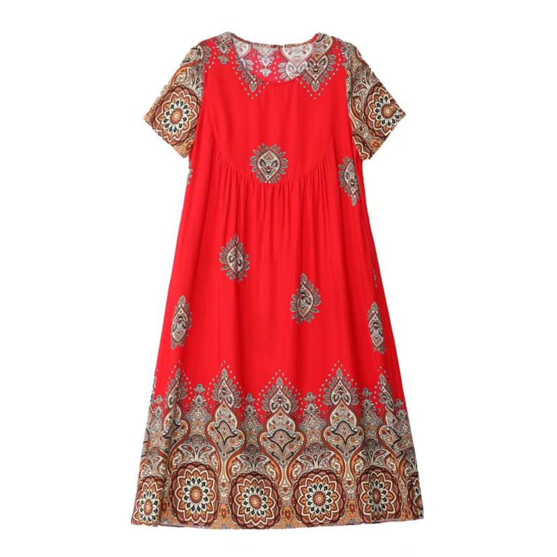 Элегантные женские платья больших размеров, летние повседневные ...