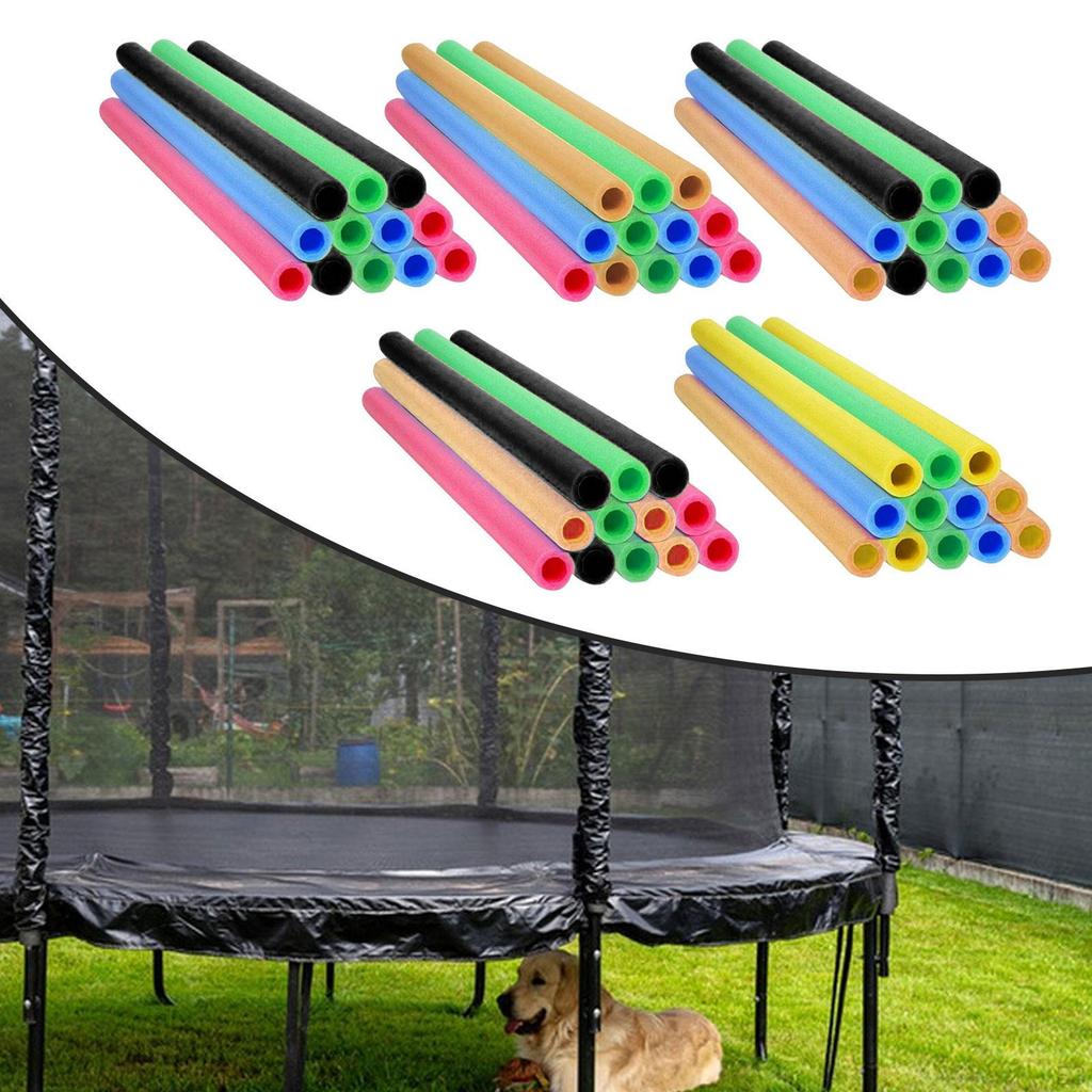 12 Pieces Trampoline Pole Foam Sleeves Replacements Lightweight Tubes Padding Outdoor