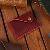 Oyir Men'S Genuine Leather Card Case, Large Capacity Bank Card, Driver'S License Wallet, Retro Men'S Hidden Buckle Clutch Bag