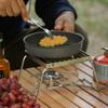 1Pcs Camping Mini Stove Stand Stainless Steel Foldable BBQ Grill Stand Barbecue Stove Grill Rack Cooking Picnic Accessories