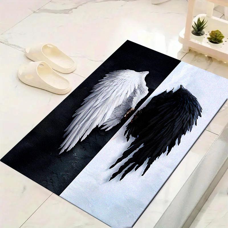 Angel Wings Carpet Rug for Living Room Bedroom Home Sofa Decoration,Kids play Non-slip Floor Mat