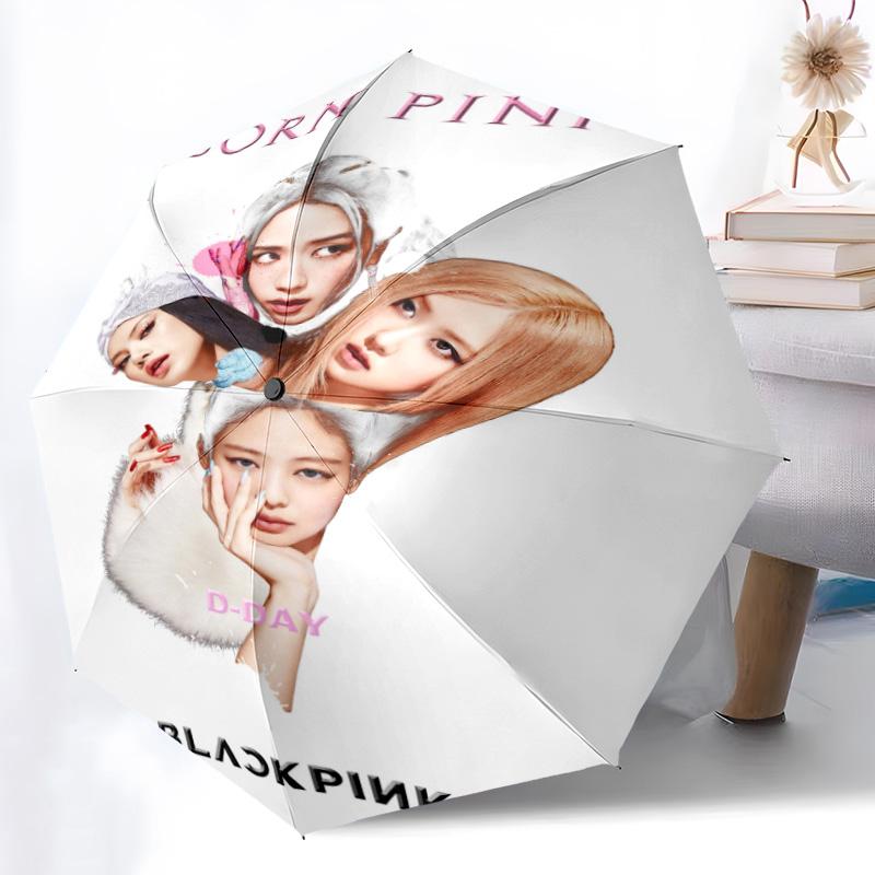 Vibrant Pink Elegance Folding Umbrella Umbrella Travel Sun Umbrella Gift Umbrella