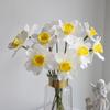 Artificial Daffodil Flowers 14.9 Inches Faux Narcissus Flower Spring Fake Flower Arrangement for Home Wedding Indoor Decor